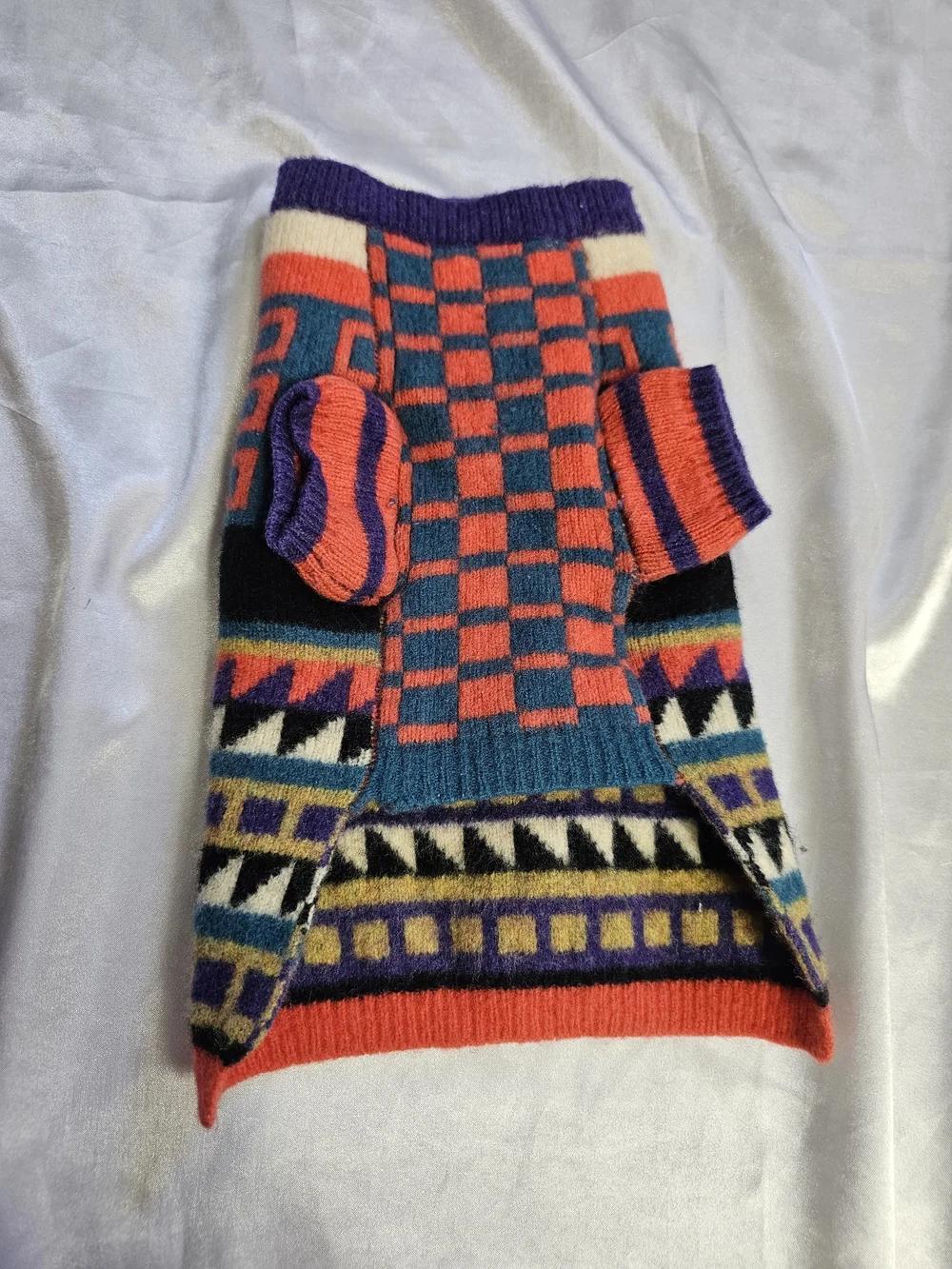 Colorful Geometric Doggie Sweater
